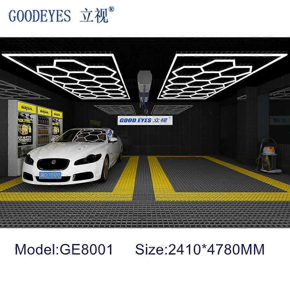 15 Hexagonal Plug in Hexagon Garage Light for Workshop Gym Detailing Shop Honeycomb Grid System with Frame Wholesale