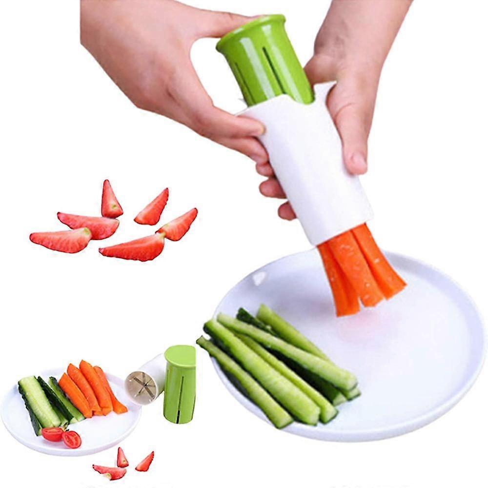 Cucumber Slicer,Multi-Function Fruit And Vegetable Slicer, Fruit Salad Making Pizza Fruit Dispenser