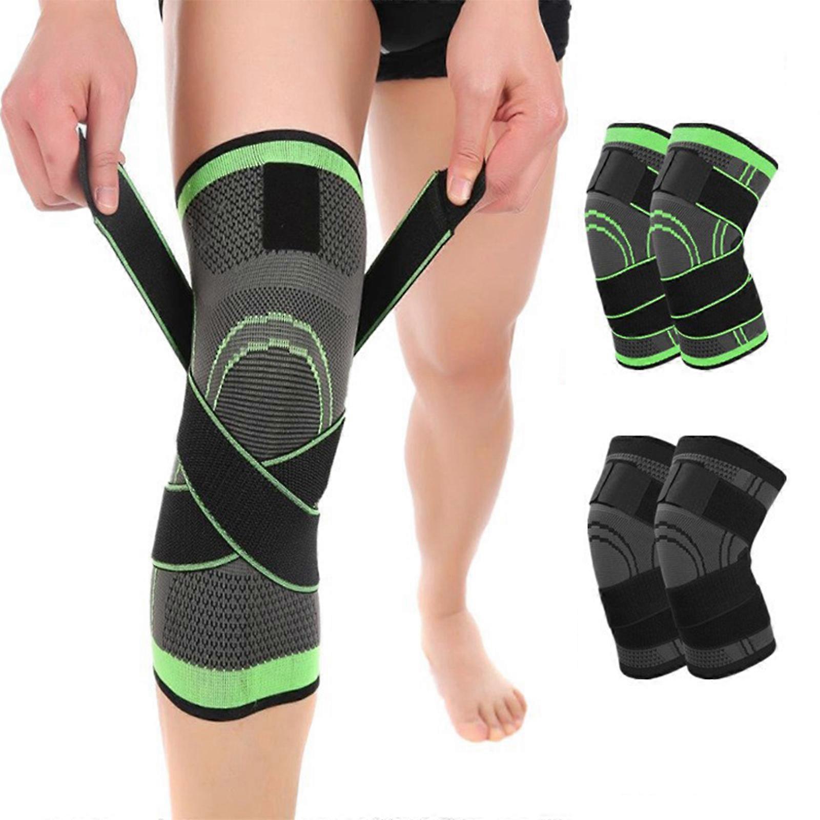 Knee Support Compression Sleeves Brace Patella Arthritis Pain Relief Adjustable