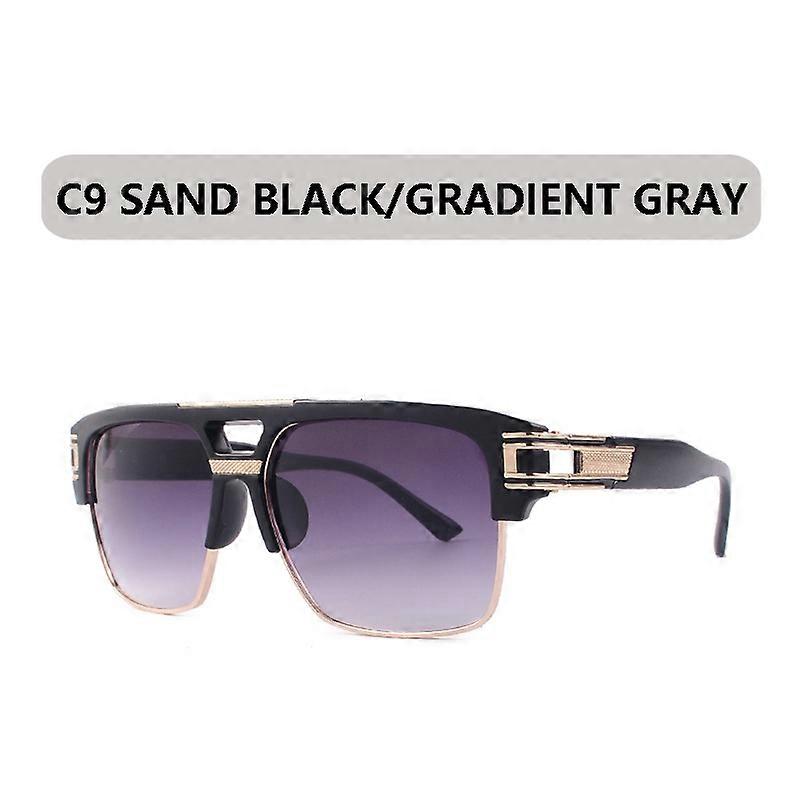 الكلاسيكية الفاخرة الرجال النظارات الشمسية ساحة العلامة التجارية تصميم نظارات الشمس للنساء خمر بارد الرجال التدرج نظارات الشمس Oculos دي سول