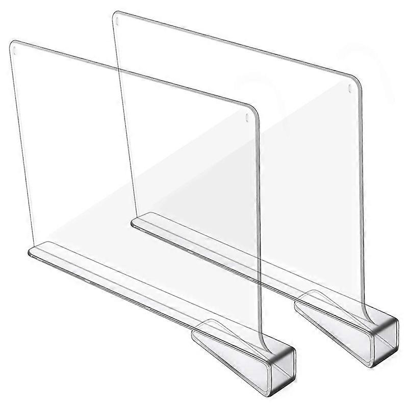 Transparent Partition For Bedroom, Kitchen And Office Shelf Organization (2 Pack)