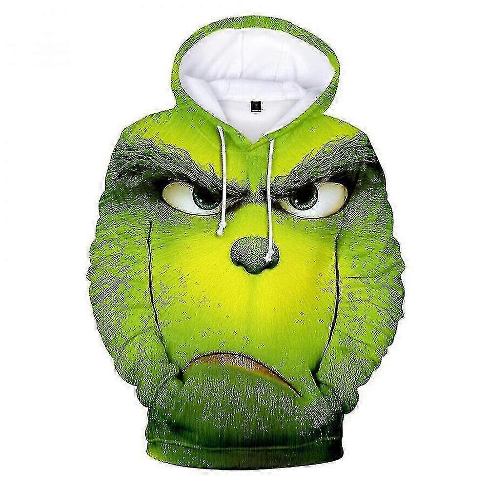 3D Grinch هوديي الرجال النساء عارضة مقنع بلوفر سويت شيرت الأصدقاء عيد الميلاد هدية
