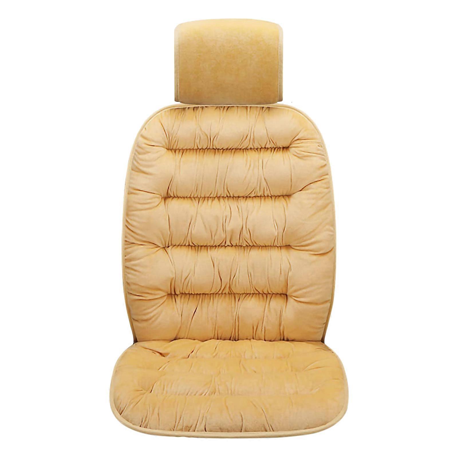 Mykt bilsetetrekk Front Rear Pad Cushion Auto Protector for kaldt vær, Bilsete Cover Front Rear Pad Cushion