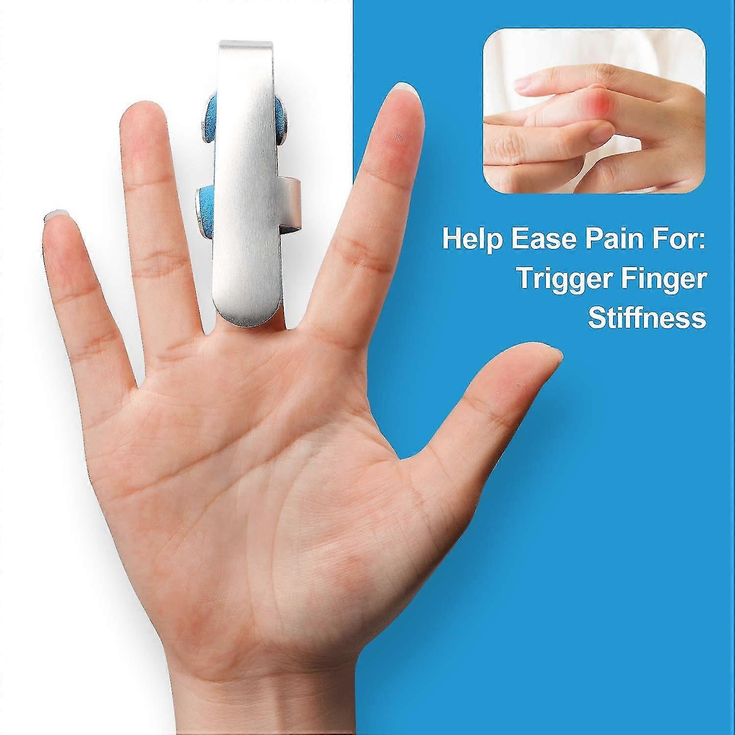 Finger Splint, Aligned Fingers Splint Brace Middle Finger Wrap ...