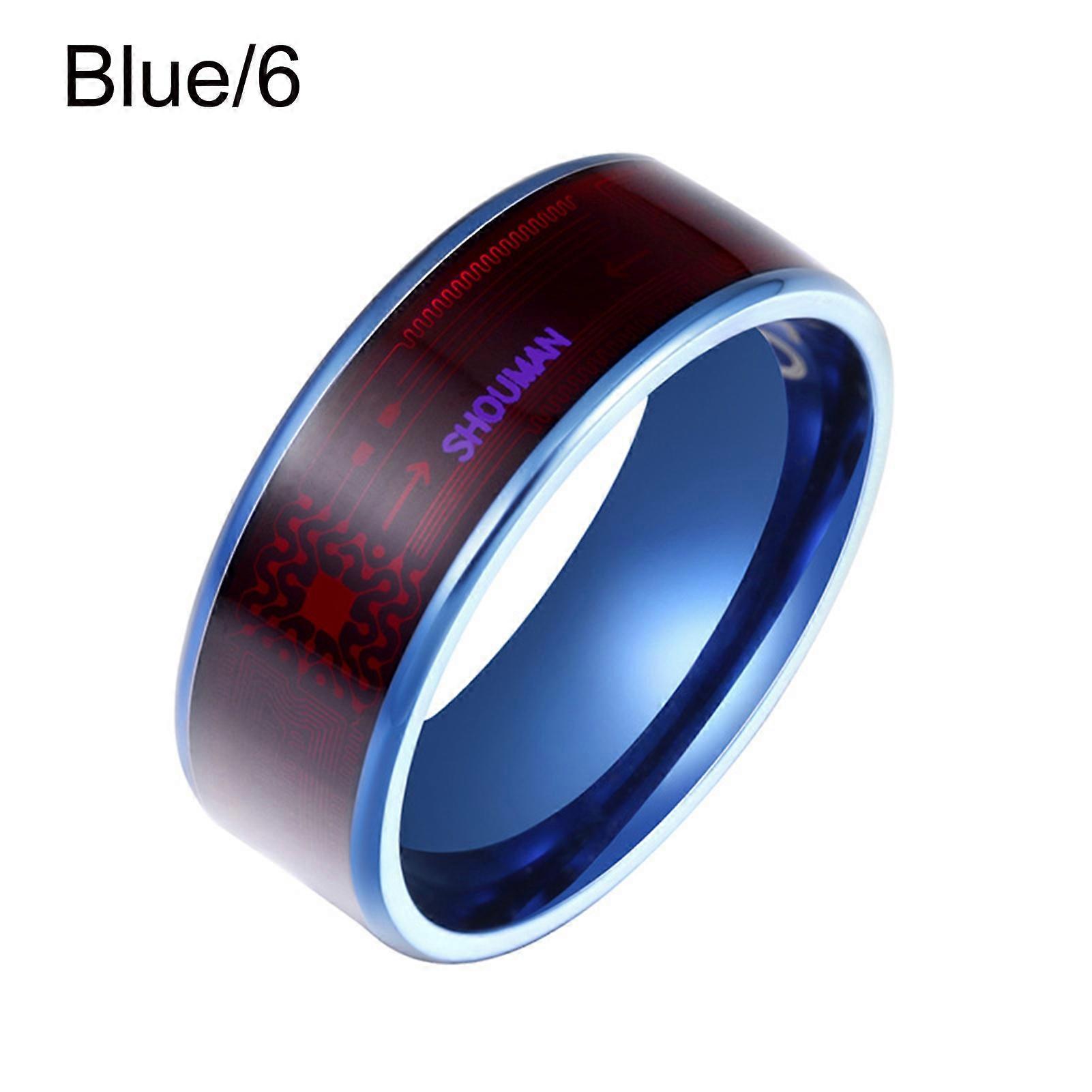 NFC Chip Ring Fashionable Bluetooth-compatible Thickened Stainless Steel Universal Smart Ring for Daily Use