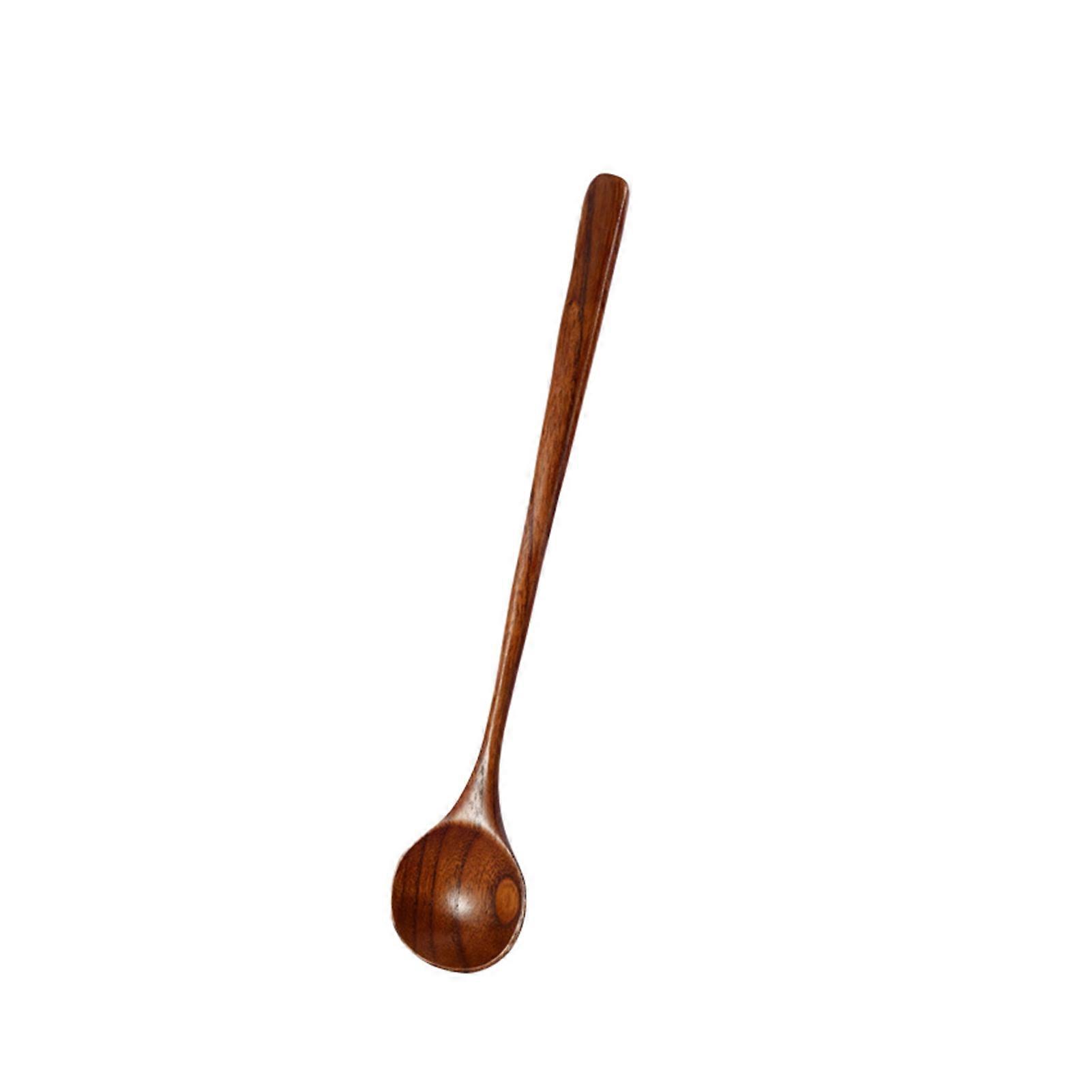 Mixing Spoon Long Handle Smooth Edge Heat-Resistant Food Grade Non-Stick Multipurpose Comfortable Grip BPA Free Soup Stirring Spoon Cooking Tool Kitch