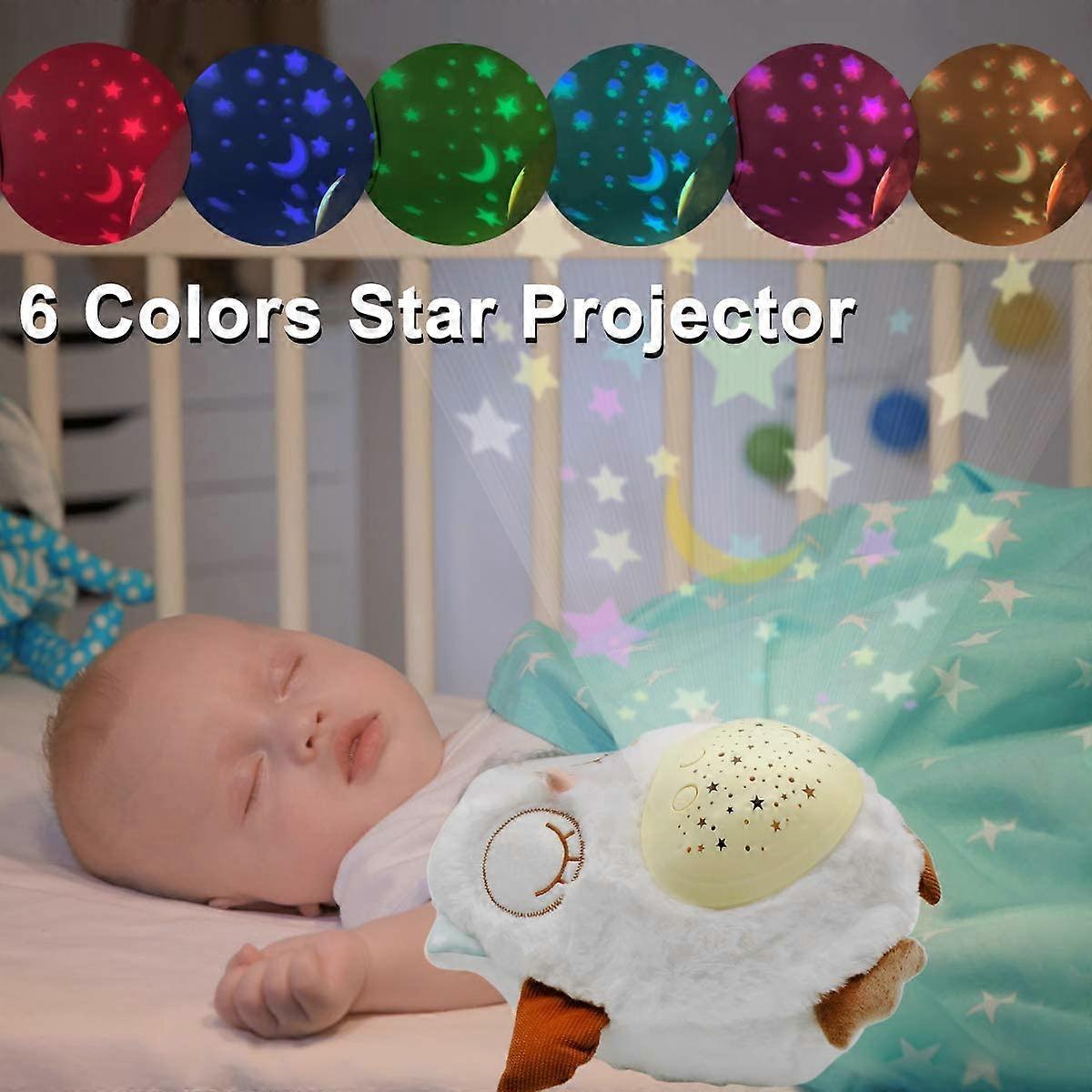Baby Sleep Soother with Night Light Star Projector and Music