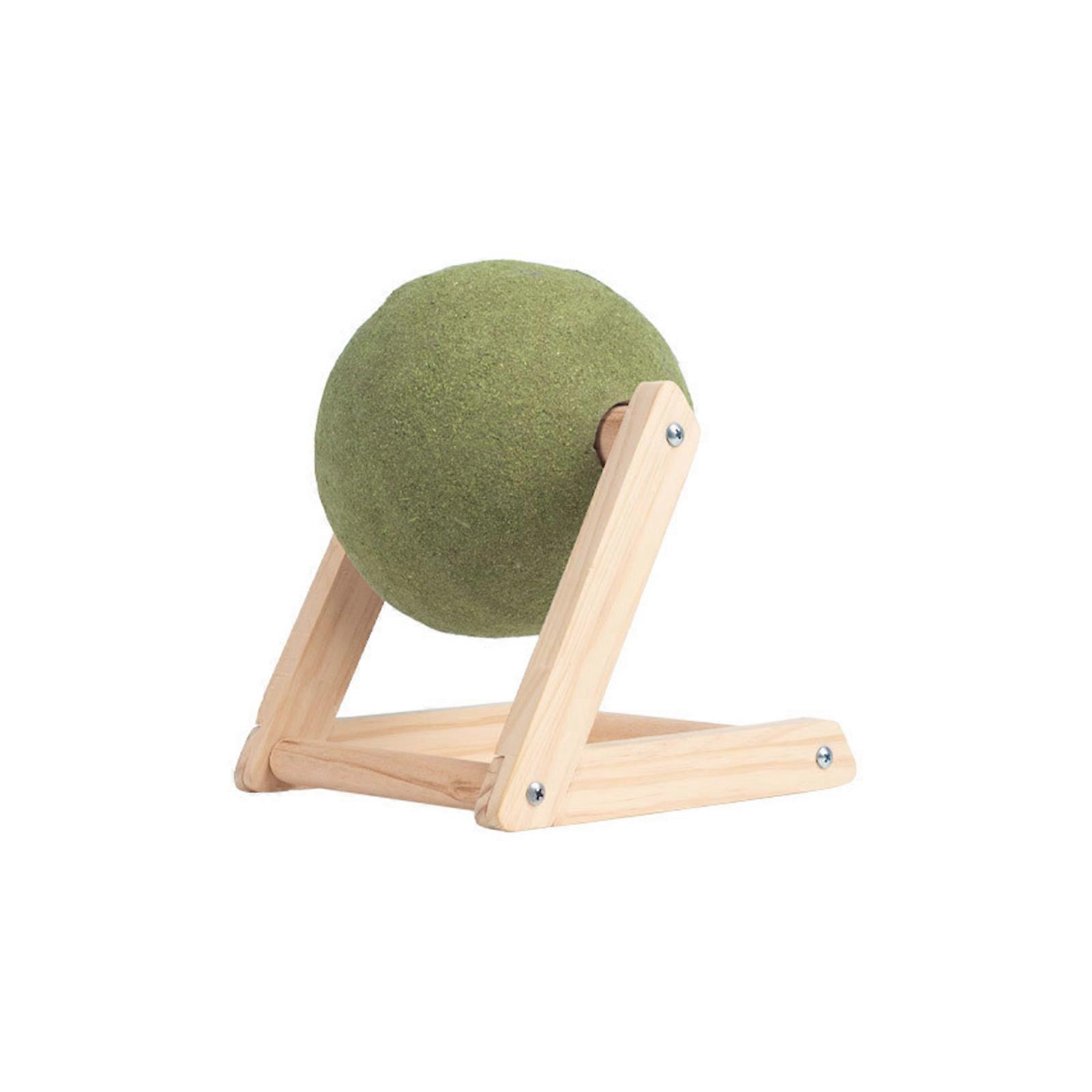 Catnip Floor Ball Toy, Rotatable Catnip Roller Ball Floor Mount, Interactive Catnip Toy with Enjoyable and Safe Fast