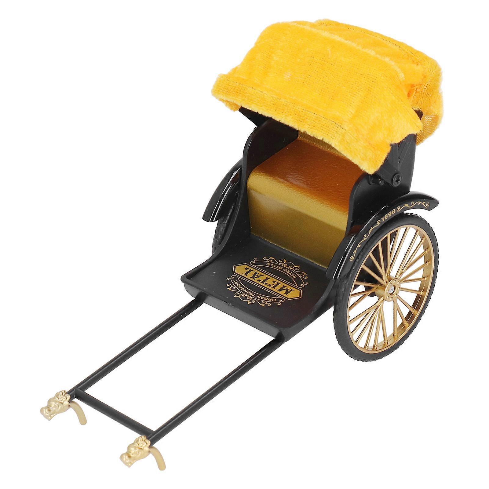 Retro Rickshaw Model Exquisite Details Nostalgic Alloy Simulation ...