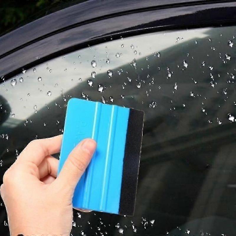 2 Pack Plastic Car Vinyl Squeegee Decal Wrap Application Tool Soft Felt Edge Scraper