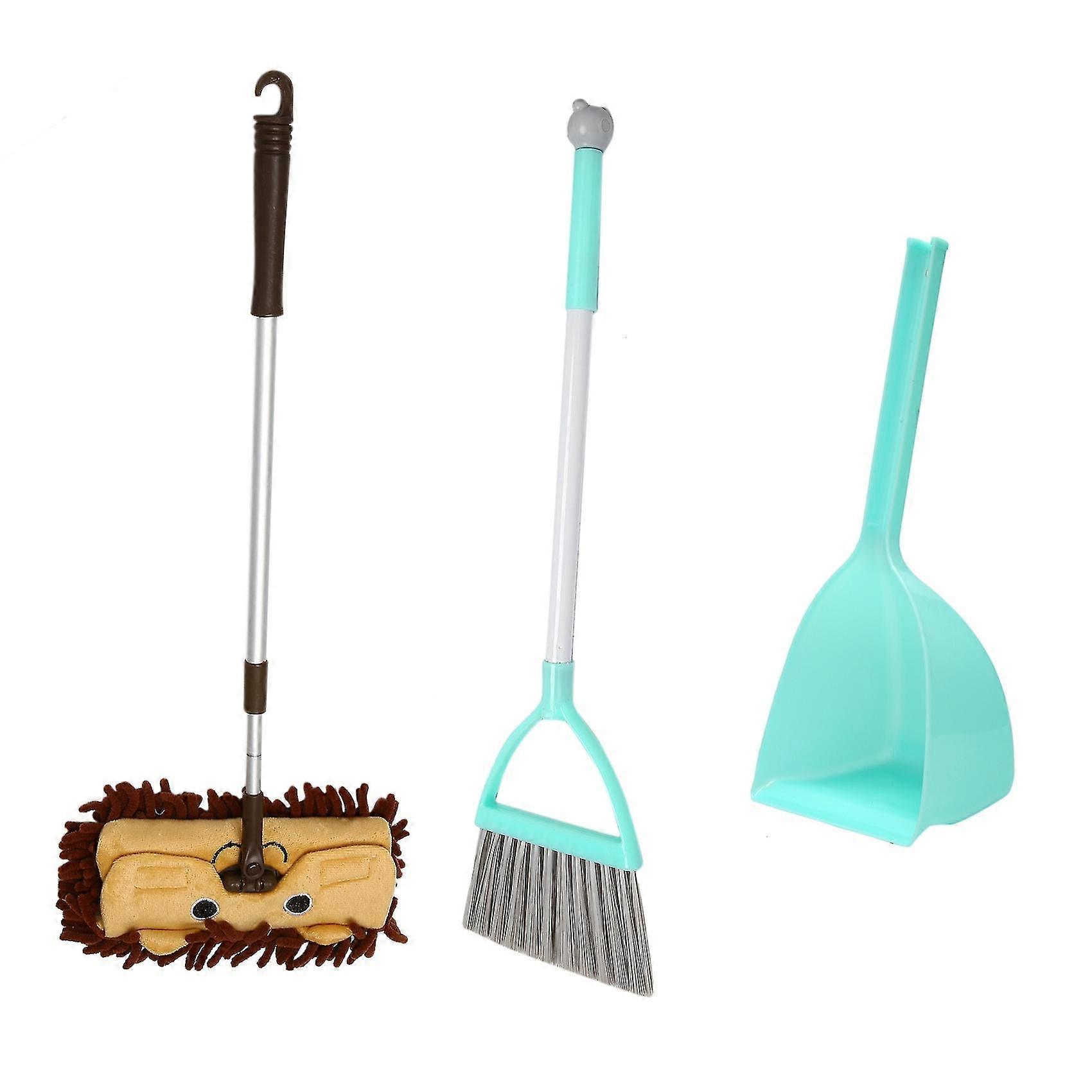 Mini Housekeeping Cleaning Tools Set For Children,3pcs Include Complete Adorable Small Mop, Small B