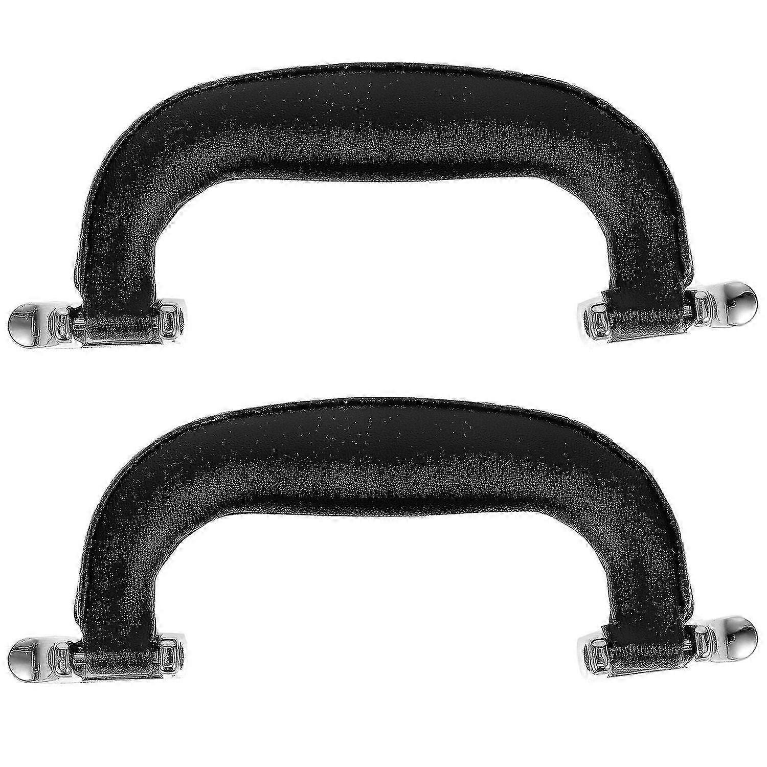 2pcs Suitcase Handle Leather Luggage Case Leather Handle Toolbox Handle Supply