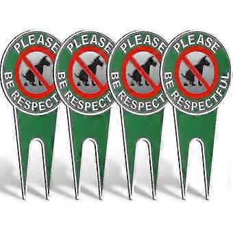 4 Pieces No Poop Dog Signs Please Be Respectful No Pooping Dog Lawn Signs No Dog Poop Yard Signs Stop Dogs From Pooping Signs For Stopping Dogs Poopin