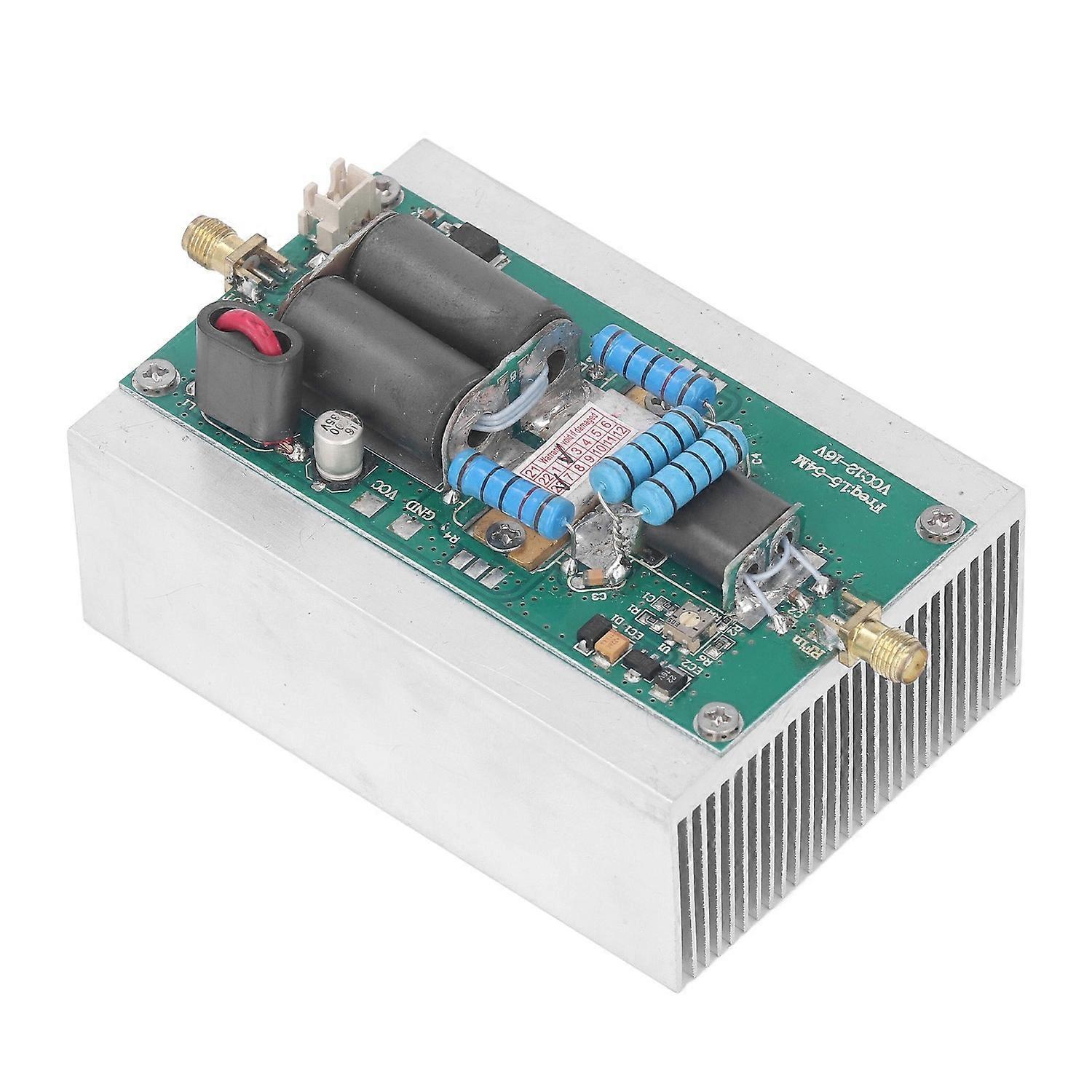 Shortwave Power Amplifier 30W HF RF Linear Amp for Ham Radio SMA Female Connector DC12‑16V 1.5‑54MHz