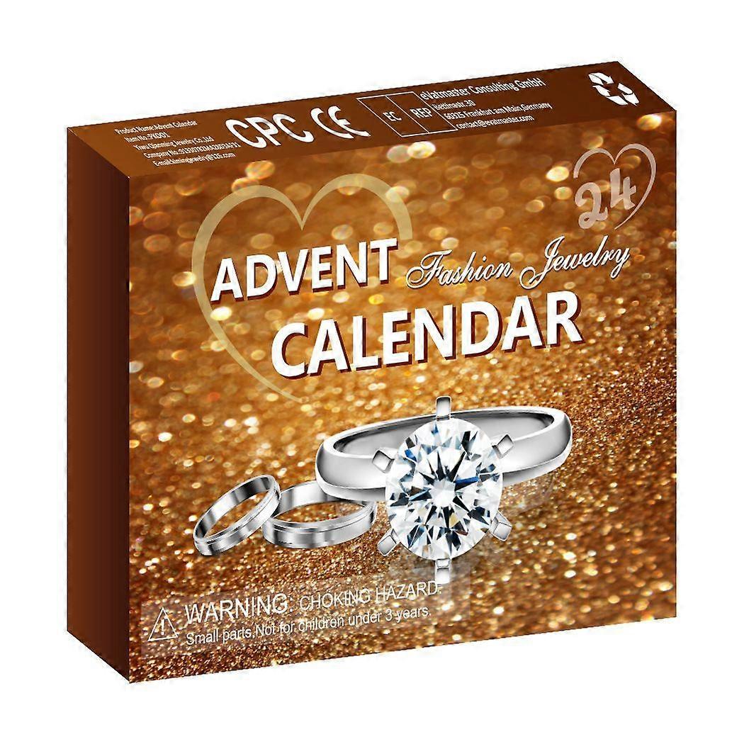 2023 Jul Adventskalender Julprydnader Brun Blindlåda Kit -M33