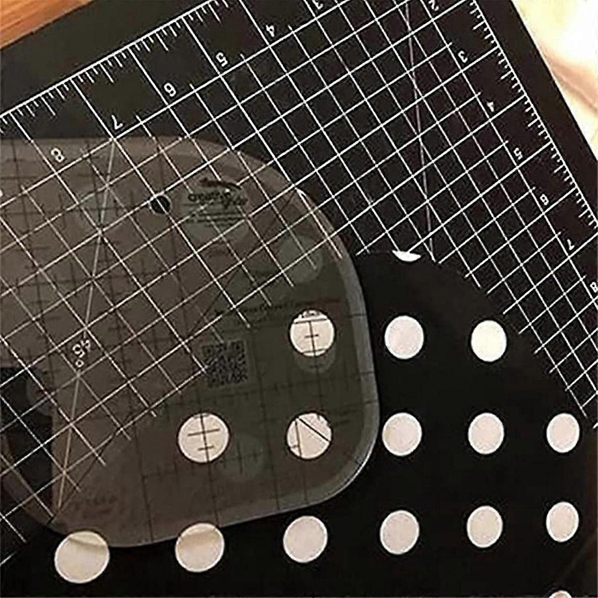 Multifunctional Angle Cutting Ruler Acrylic Anti-slip Seam Ruler Round Edge Template Ruler Diy Sewing Patchwork Ruler