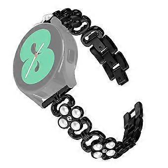 For Huami Amazfit GTR Mini Stainless Steel Smartwatch Strap Pearl Decor Wrist Band