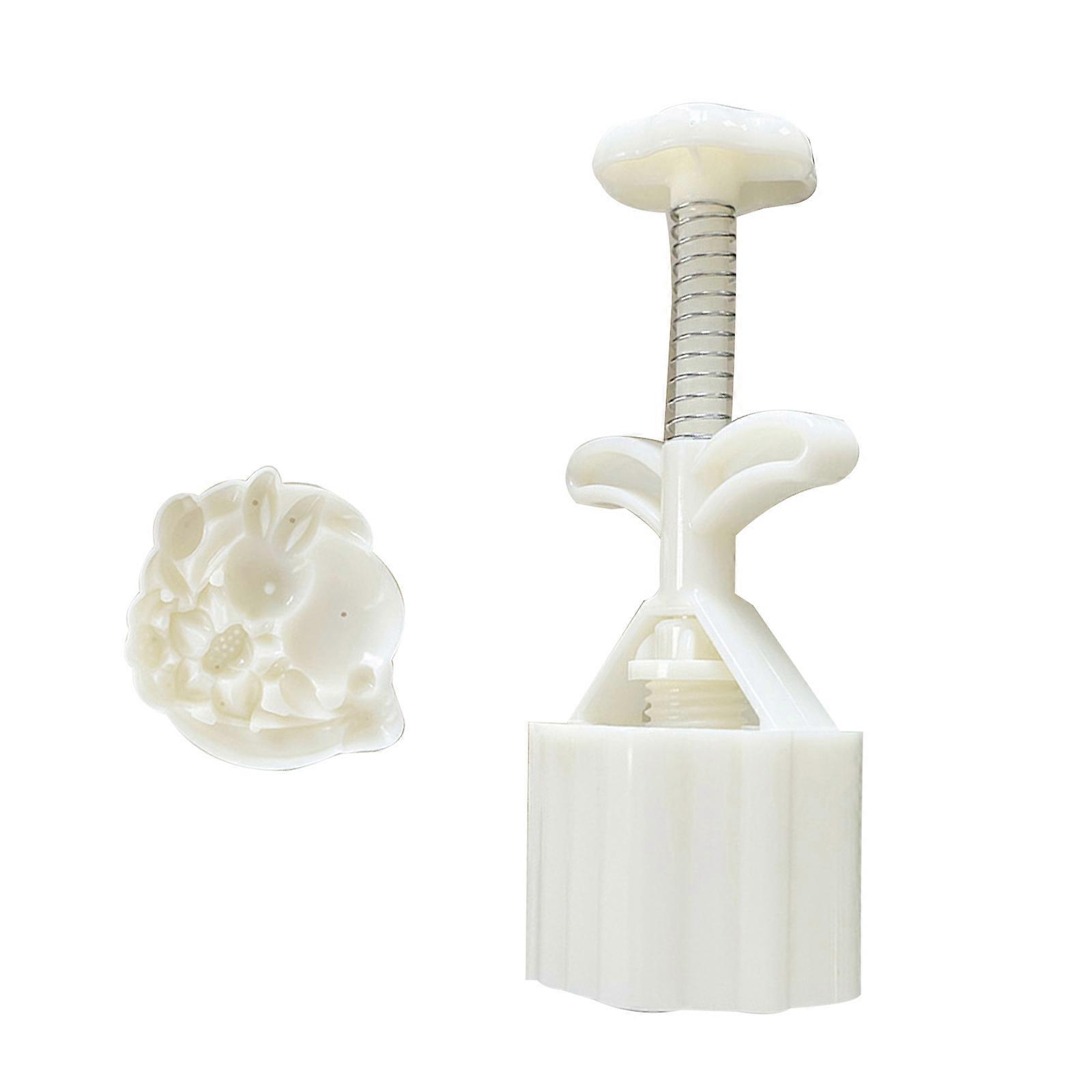 Dessert Molds Pastry Making Molds Flower Rabbits Shape Baking Accessory Dessert Maker ABS Texture Suitable for Baking