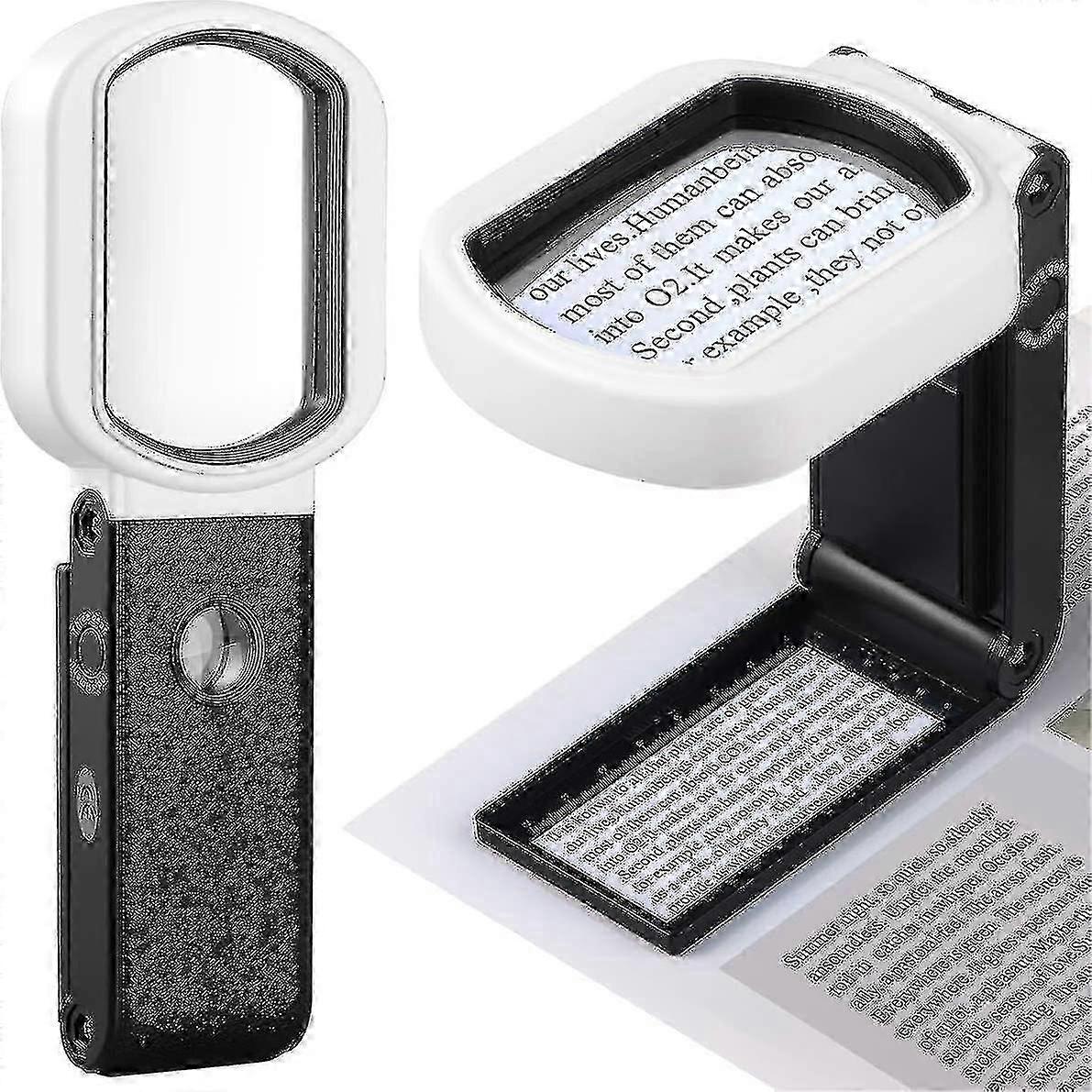 Rectangular Magnifying Glass For Seniors Low Vision Books Pages