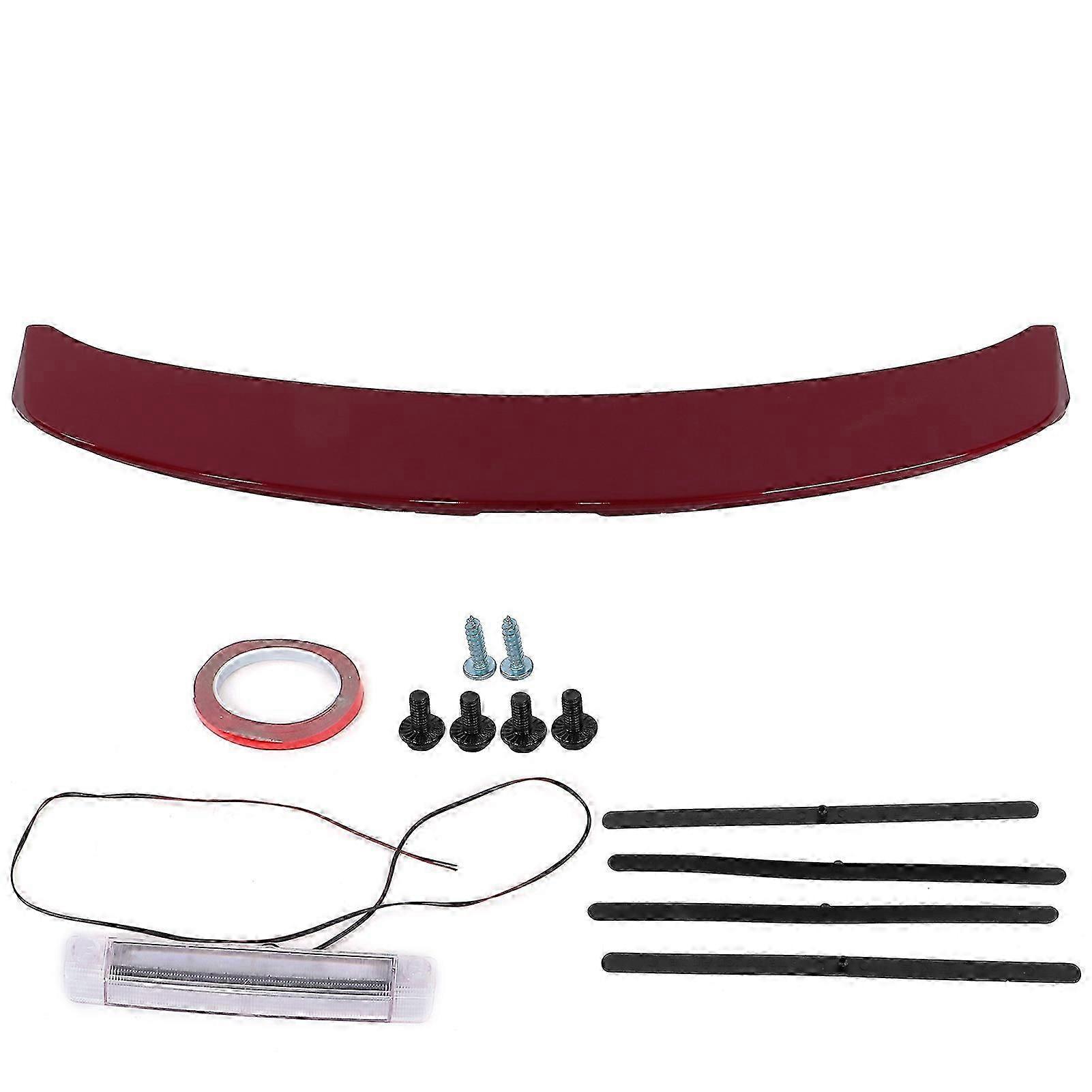 Rear Trunk Spoiler Lid Wing With Light Aerodynamic Part Replacement For Corolla 2014-2019black