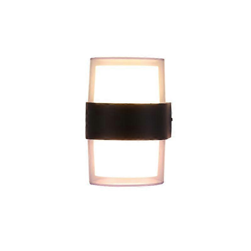 LED Double Head Waterproof Acrylic Wall Light (True White)  Round (double head) 10w