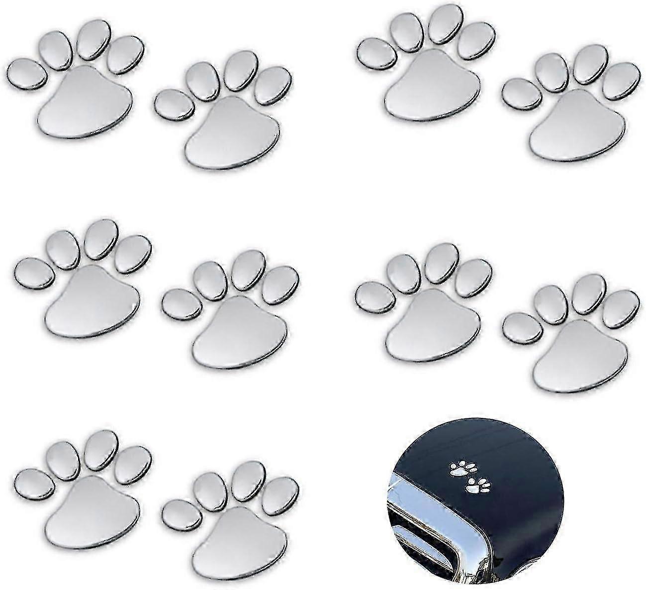 10 Pack Car Stickers (silver)