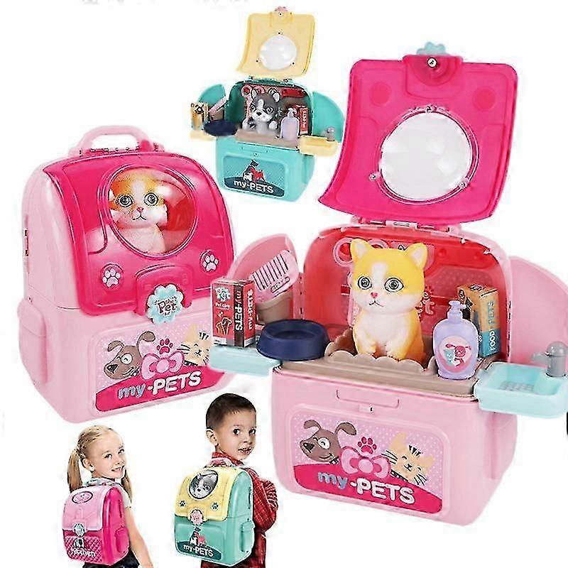 Creative Kids Pretend Play Backpack Role Play Toy Children School Games ...