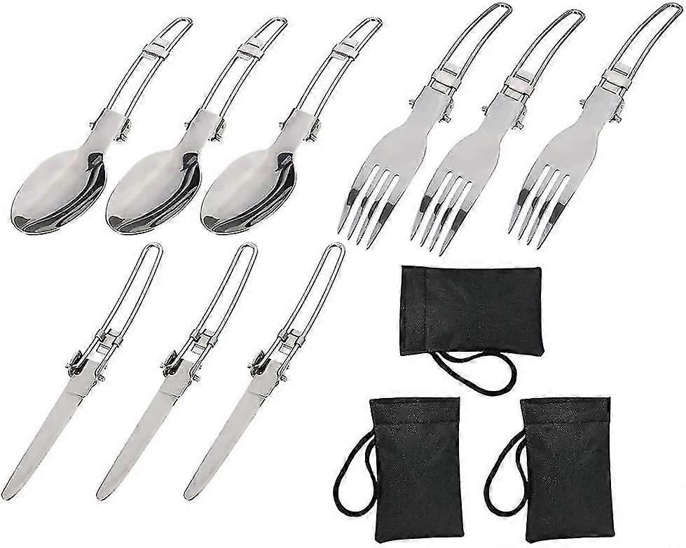 Ensemble de couverts de camping de 3 (compatible k/couteau/cuillère)