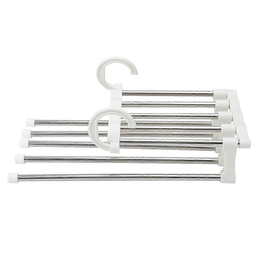 Household Multi Functional Pants Hangers Jeans Clothes Folding Storage Rack Organizer