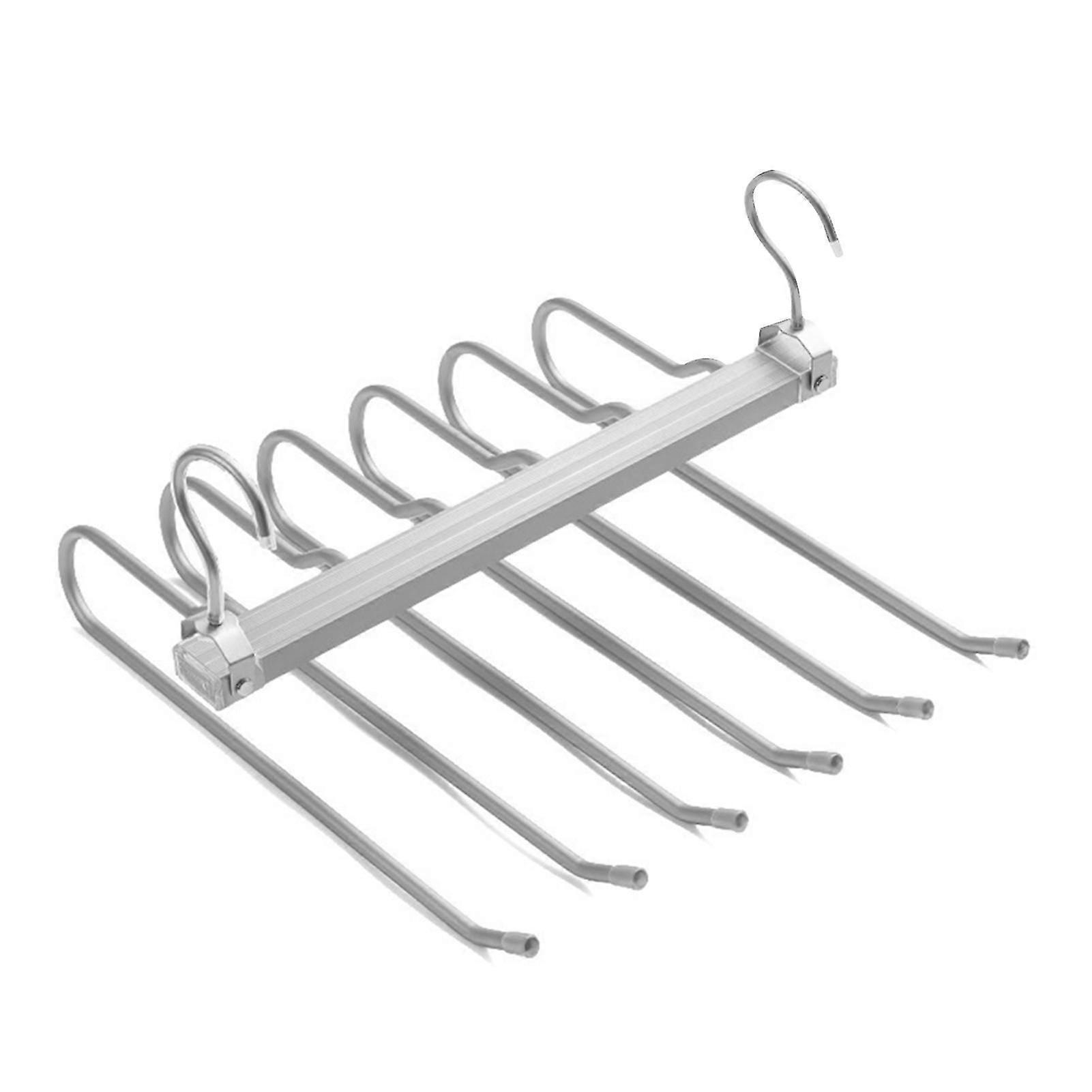 Telescopic Folding Trouser Hanger Saving Space Pants Storage Holder for Home