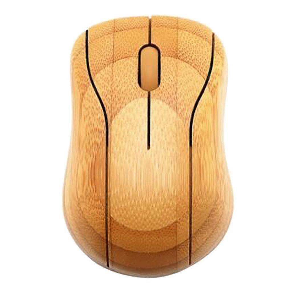 Bamboo Wireless Optical Mouse Mice for PC Laptop Computer Eco-Friendly 1600 DPI