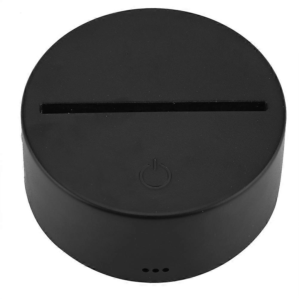 Black ABS Base Night Light With Planet Pattern And Touch Switch Bedside Night Light Desk Light ABS Material