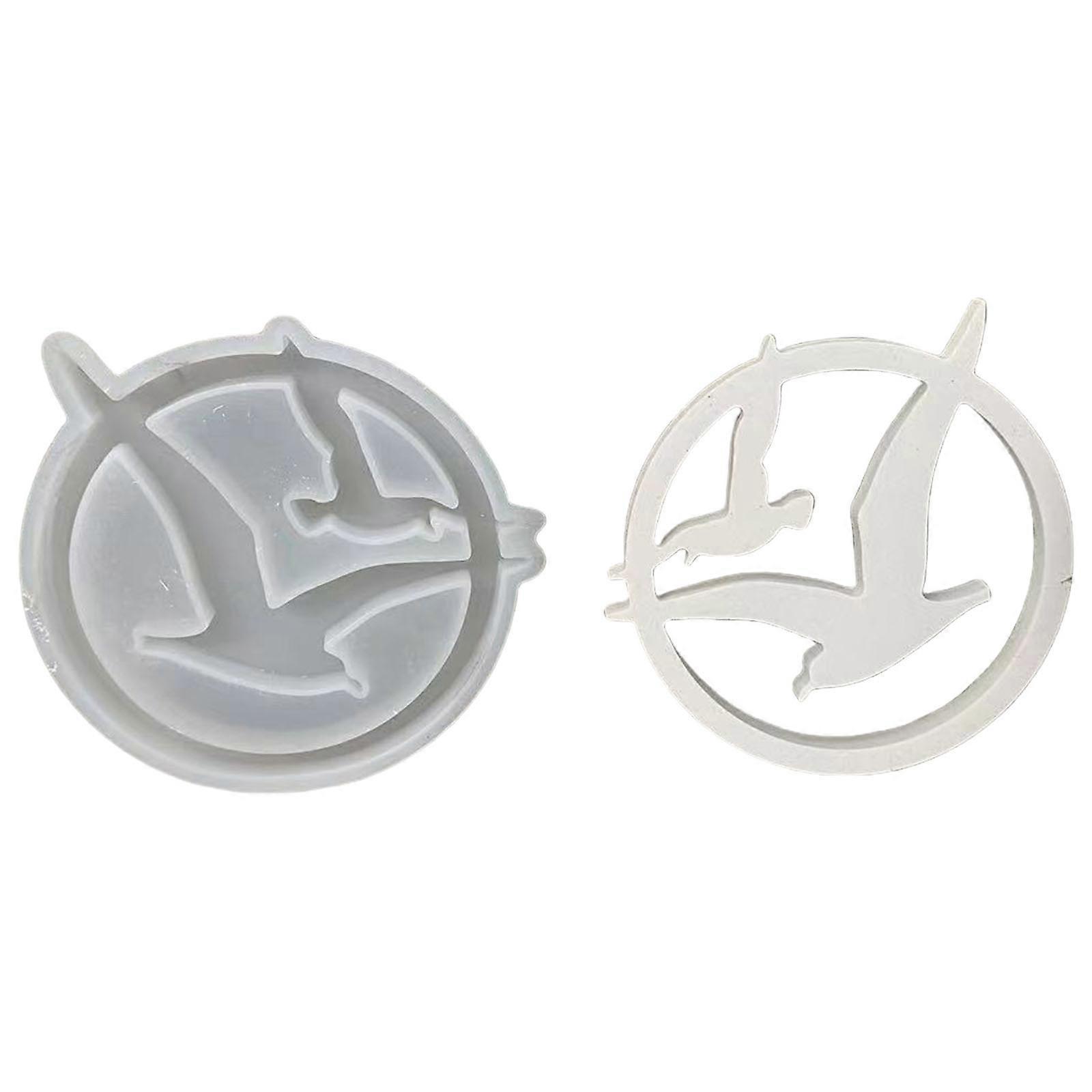 Silicones Mold Creating Hollowed Round Lighthouse Sea Gull Pendants Charm for Resins and Concrete Art Projects Mould