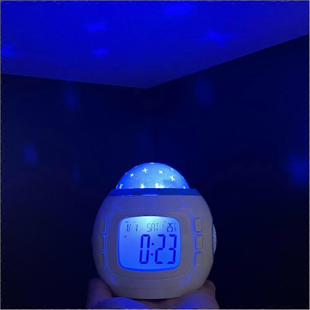Star Projector Clock, Portable Starry Sky Projection Time Display Alarm ...