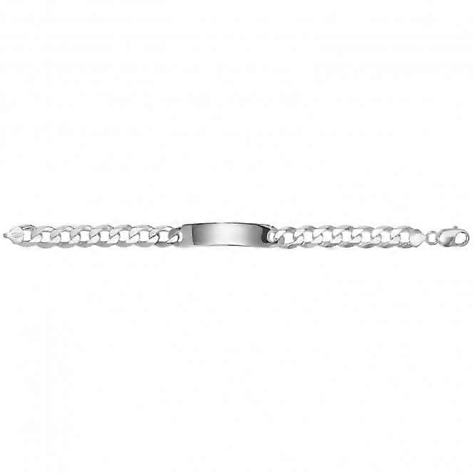 Acotis Silver Id Bracelet Men's Curb G2570