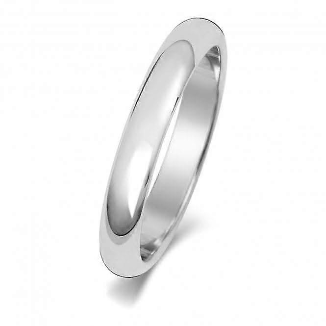 结婚戒指 18K D 形 3 毫米结婚戒指 WQ103WUL/I