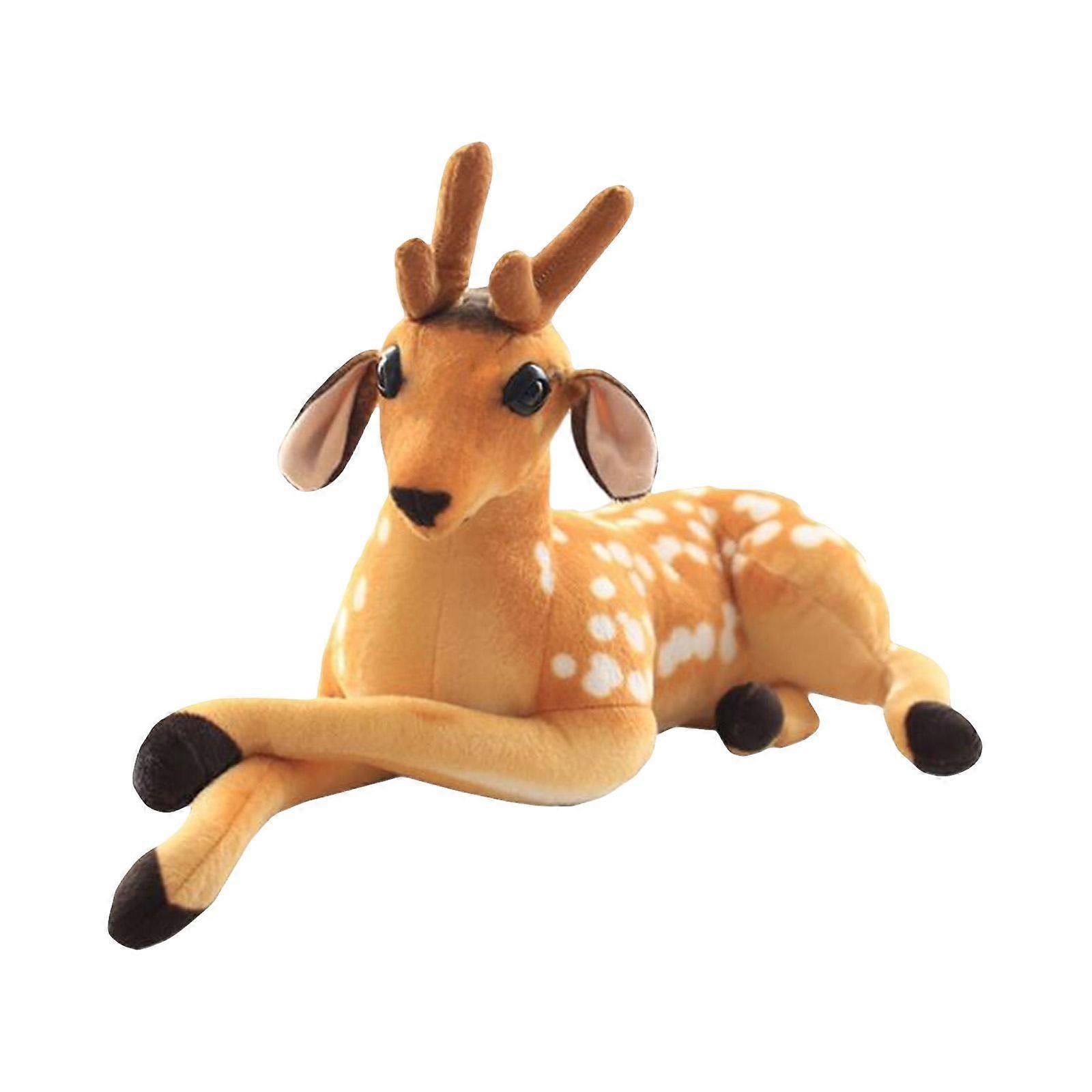 Realistic Sika Deer Plush toy, home Decoration Interactive Toy for Boys Party