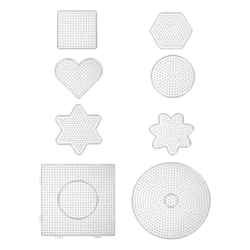 8 Multiple Shapes 5 mm Fuse Beads Boards Templates for Kids Craft Beads DIY
