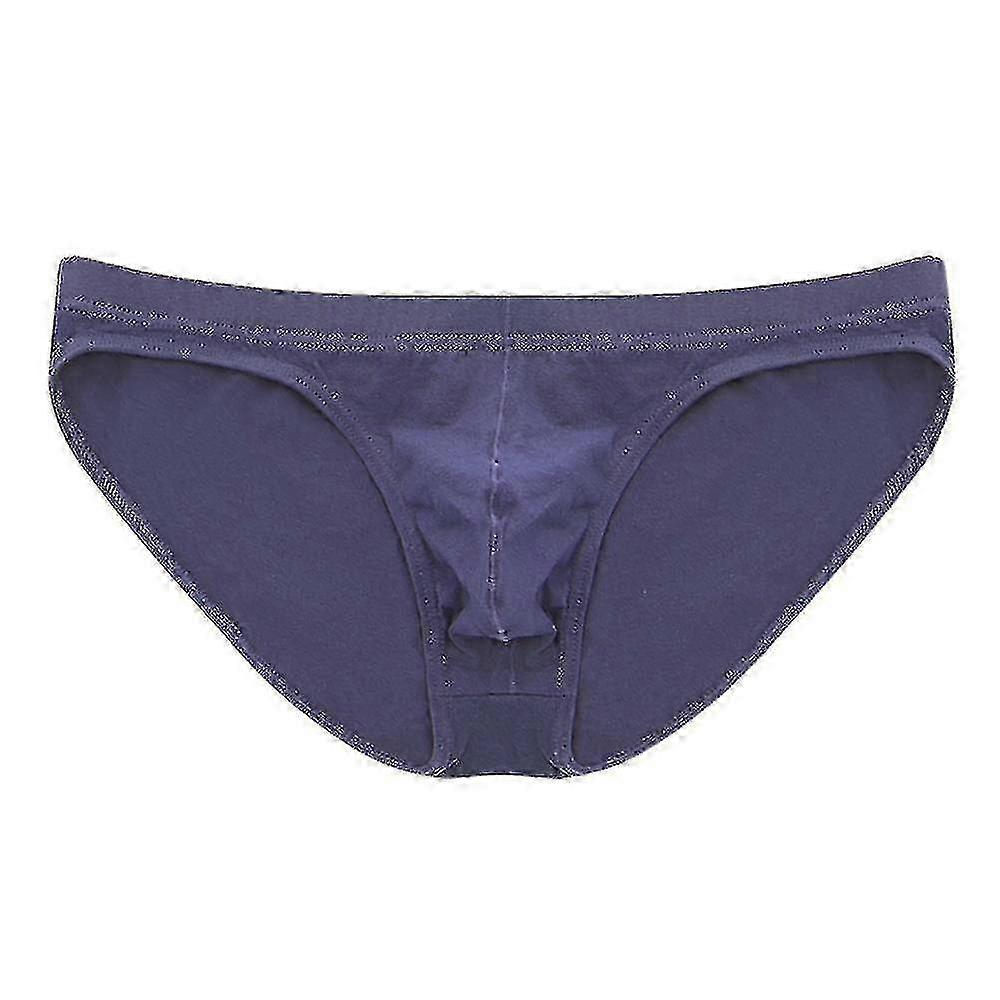 Low-waist Plain Cotton Briefs for Men