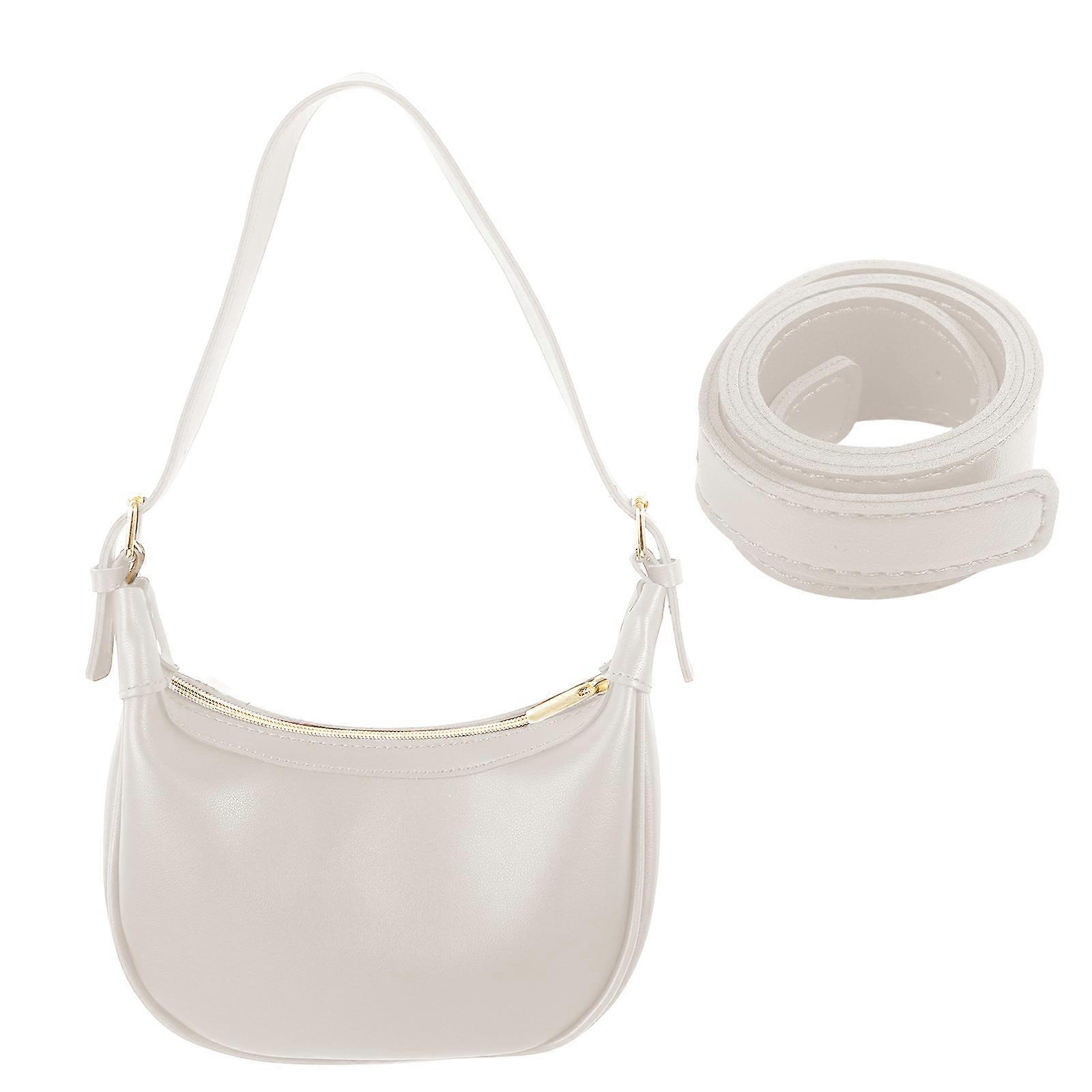 Trendy and Practical Crossbody Bag Adjustable Shoulder Strap Suitable for Daily Life Office and Business Meetings White
