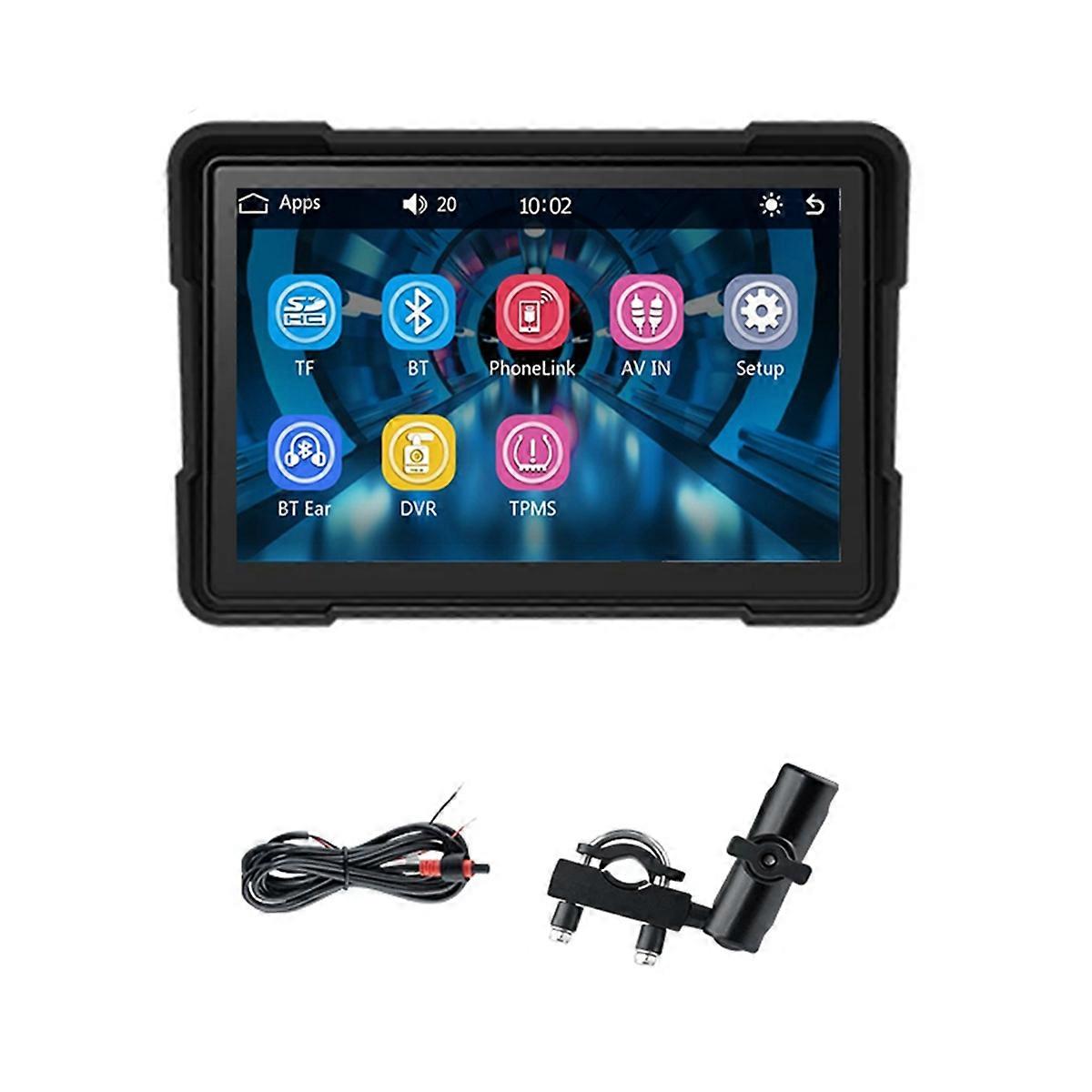 Motorcycle GPS Navigation Wireless Carplay Android Auto MP5 Player