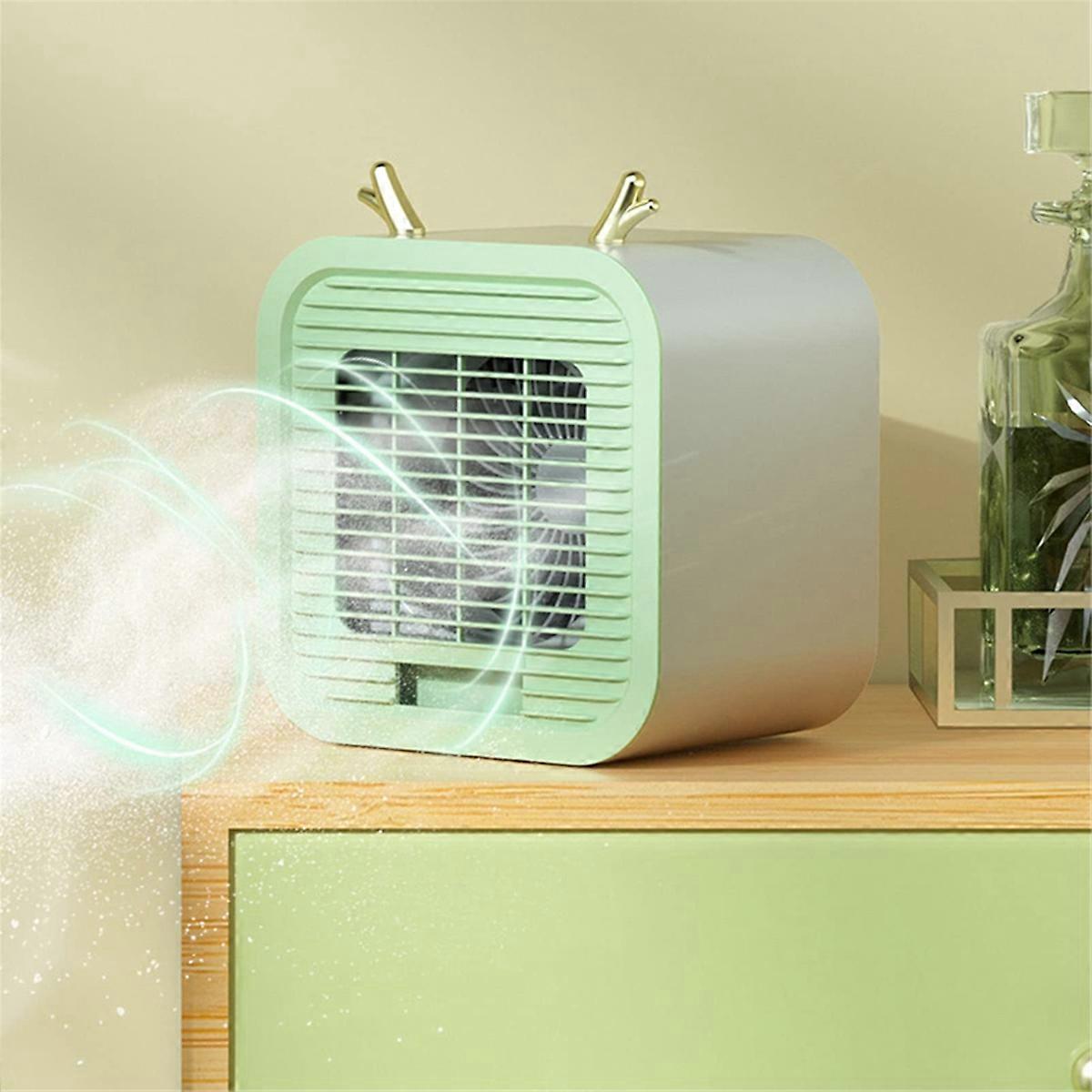 Portable Mini Air Conditioner, Air Cooler, Silent Operation, Green