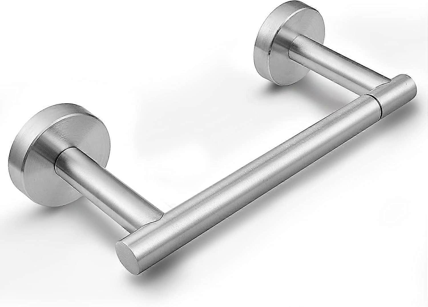 Nichel spazzolato SUS 304 in acciaio inox regolabile doppia colonna girevole porta carta igienica a parete per bagno