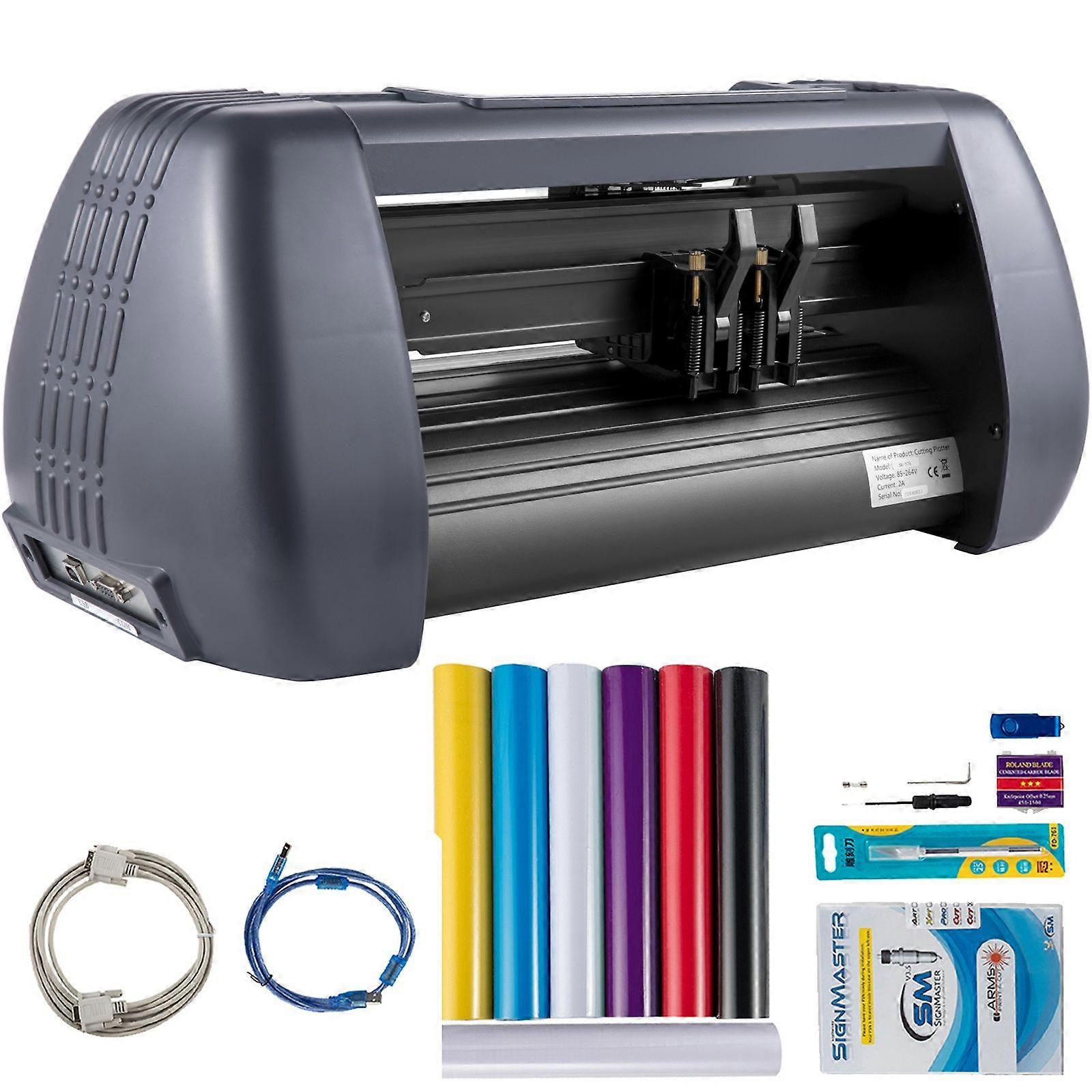 14" Vinyl Cutter Plotter 375mm Signmaster Cutting Machine με Χαρτιά Βινυλίου