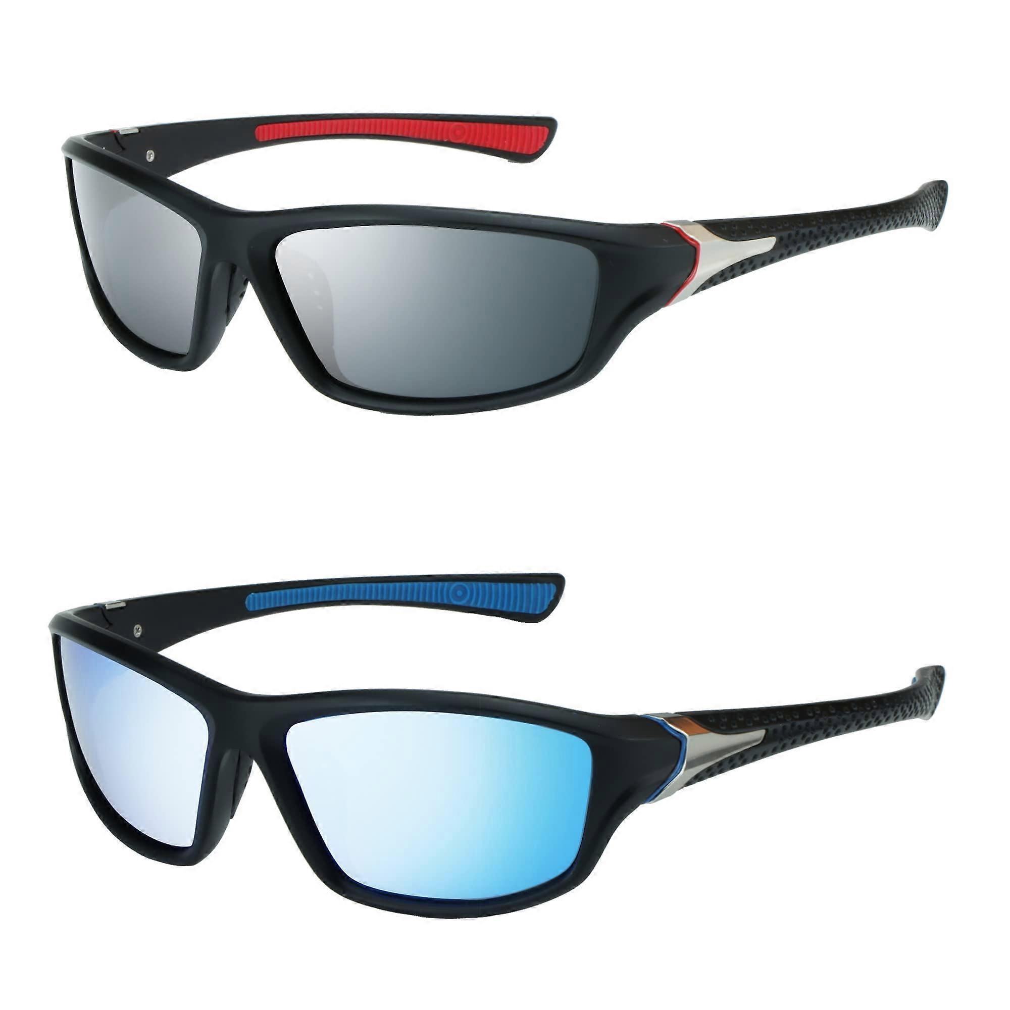 Polarized Sports Sunglasses for Driving, Baseball, Cycling, and Running with UV400 Protection and Lightweight Design