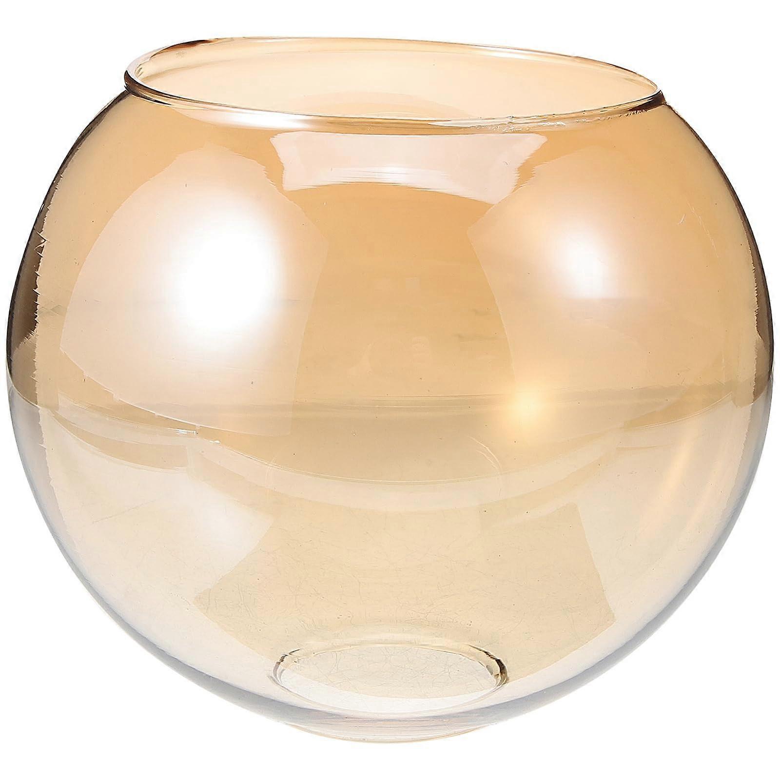 Globe Glass Lampshade Sphere Replacement Globe Shade Amber Bubble Lamp Shade 6 Inch Light Fixture