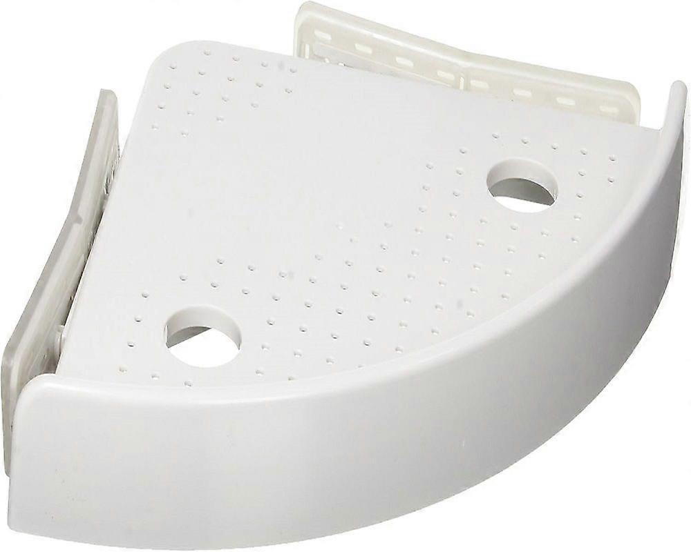 Triangle Corner Bathroom Shelf with Push Button, No Drilling Required
