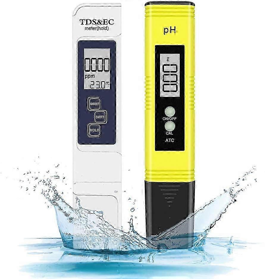 Digital pH and TDS Meter Combo, 0.05ph High Accuracy pH Tester +/- 2% Readout Accuracy TDS Tester, Water Quality Tester for Household Drinking Water,