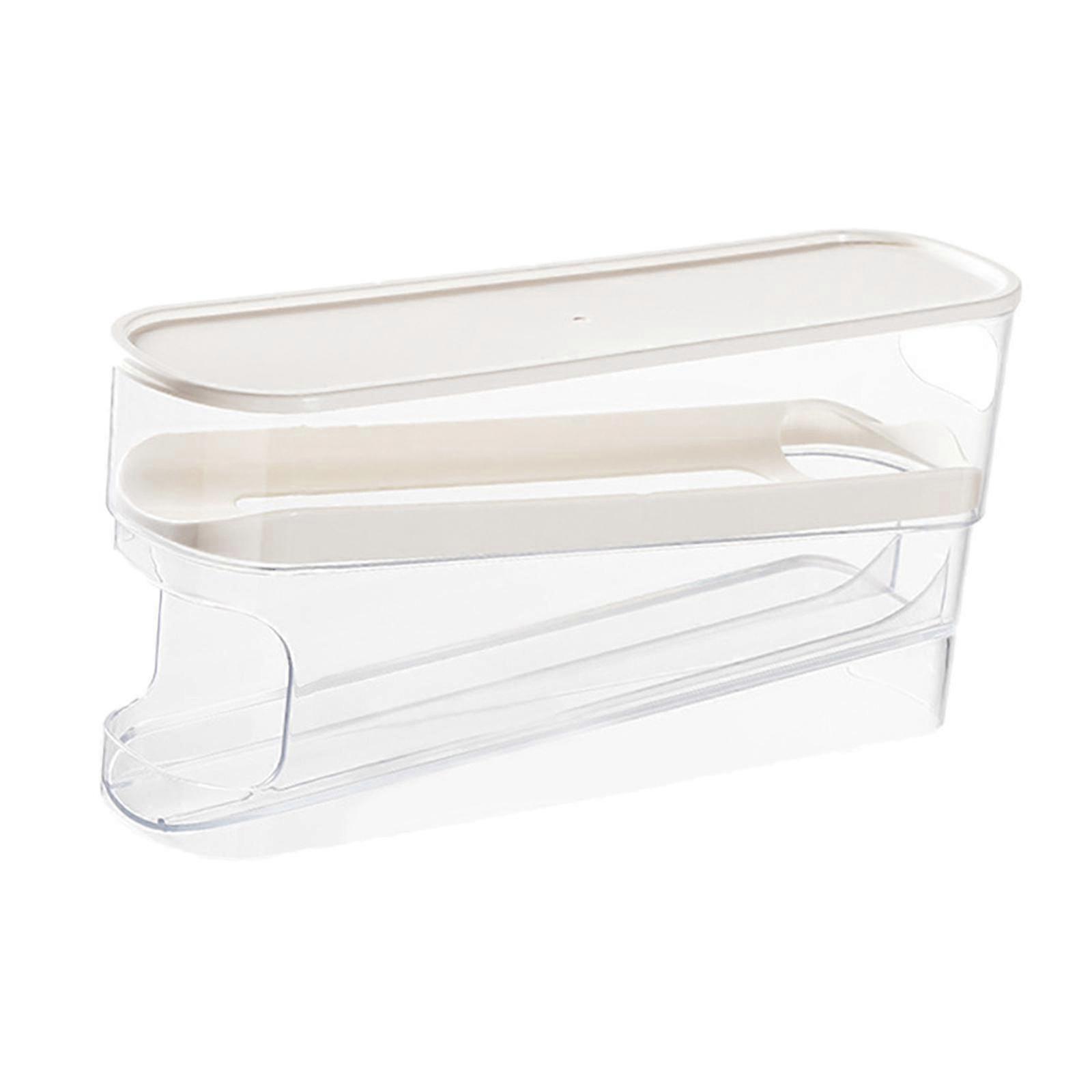 Rolling Egg Dispenser Organizer for Fridge & Countertop Cabinet Storage