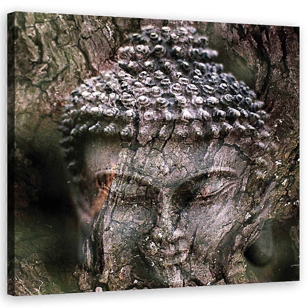 Leinwandbild, Religiös - Grau - 40x40